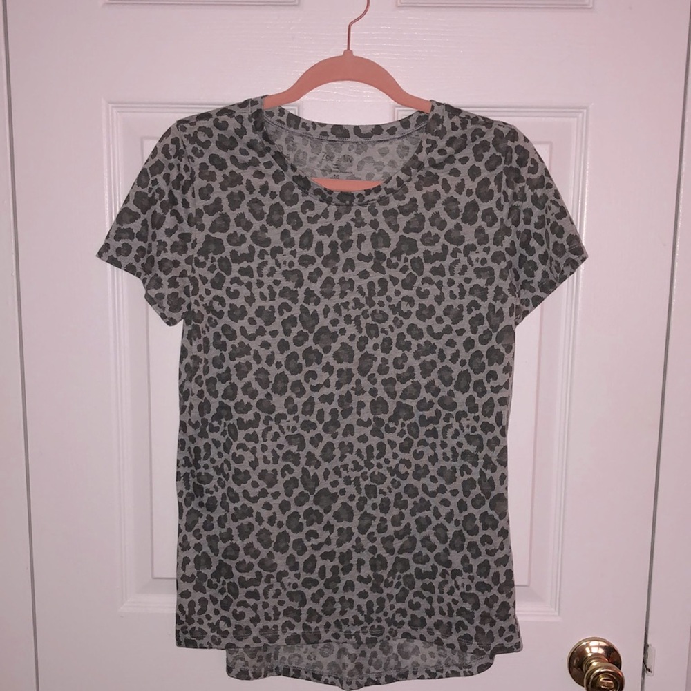 Animal Print Fitted Tee